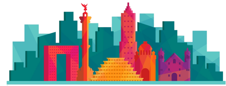 flat-mexico-skyline-background